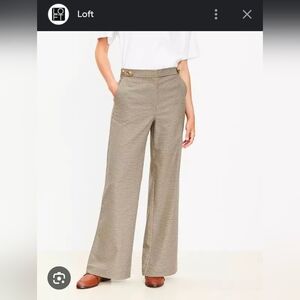 LOFT Houndstooth Patterned Women's Pants